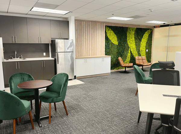 Myflexoffice Office for rent in Miami Brickel 650 Lunch Area