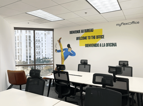 Myflexoffice Office for rent in Miami Brickel 710 Open space